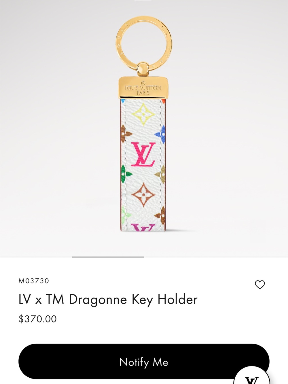 Louis Vuitton “Takashi Murakami”Multicolor Monogram Key Holder